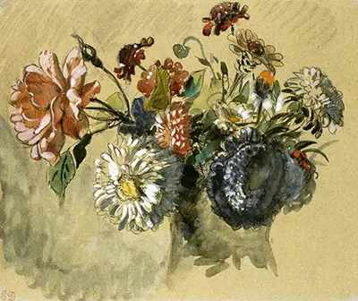 Bouquet of Flowers 1843 Eugene Delacroix